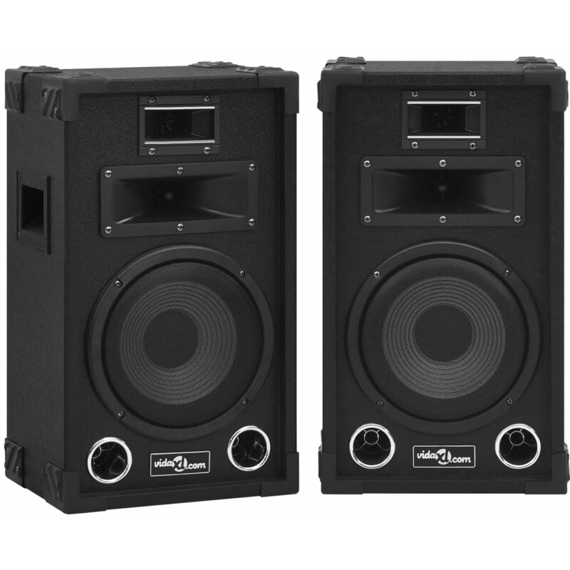 

vidaXL Altavoces pasivos escenario profesional hifi 2 uds 800 W negro - Negro