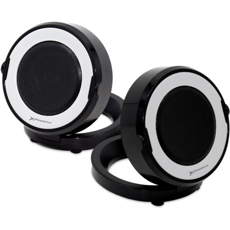 Altavoces portatiles phoenix 2.0 usb negro