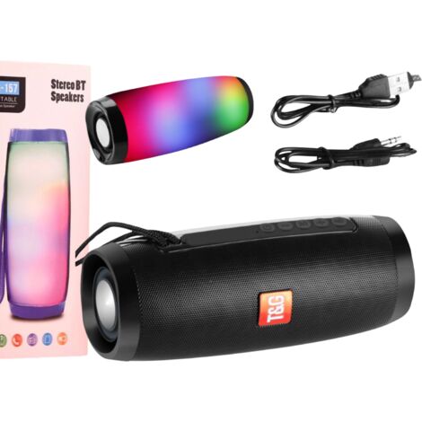 Altavoz Bluetooth inalámbrico Boombox LED TG-157