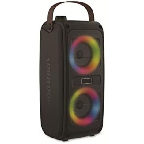Altavoz Bluetooth Portátil Denver Electronics Negro LED RGB