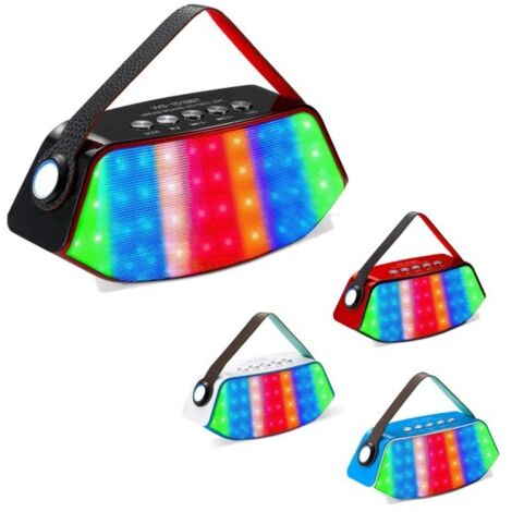 Altavoz Bluetooth Portátil Led Usb Altavoz Radio Fm Smartphone Ws1518bt -