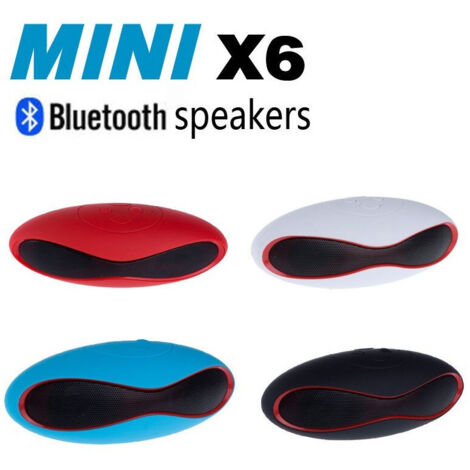 Altavoz Bluetooth Tf Usb Altavoz Móvil Ipod Smartphone Tablet Mini-x6 -