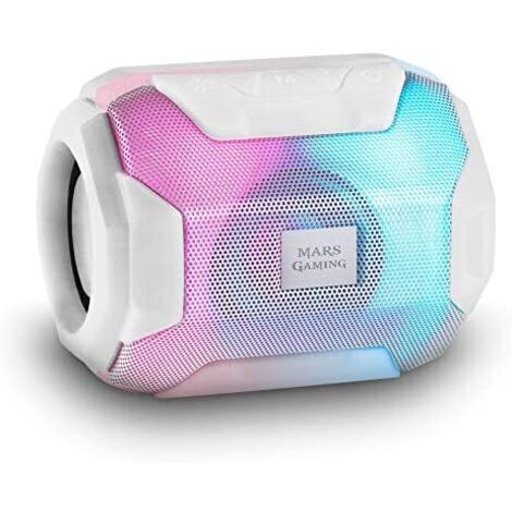 Altavoz con Bluetooth Mars Gaming MSBAXW/ 10W/ 1.0/ Blanco