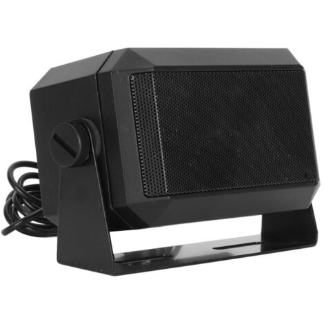 Altavoz externo rectangular profesional para radio de coche, conector de 3,5 mm, 5 W, compatible con transceptores CB y móviles para radioaficionados.