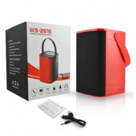 Altavoz Funda Bluetooth Ws-2616 Aux Radio Fm Usb Tf Mp3 -