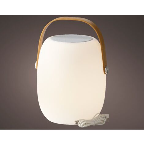 Altavoz LED exterior blanco cálido