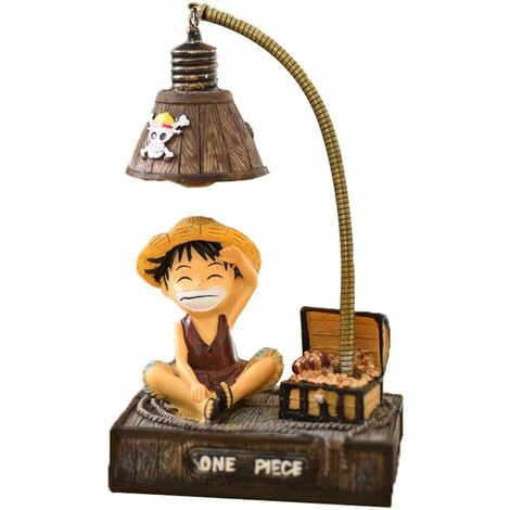 ALTcompluser One Piece Lampe de chevet LED Lampe de bureau Décoration pour chambre d'enfant ou salon