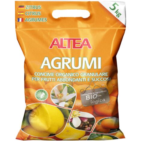 Altea Agrumi Engrais granulaire biologique pour agrumes et kiwis 5 kg