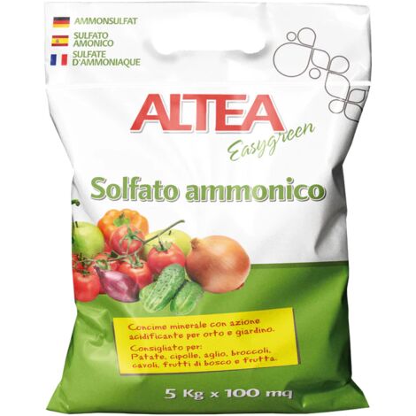 Altea Sulfate d'ammonium Engrais minéral azoté granulaire Action acidifiante 5 kg