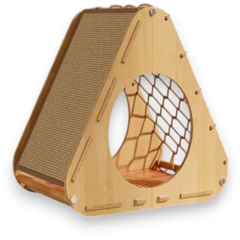 Althea Living - Casa para gatos Aurea, madera, sisal