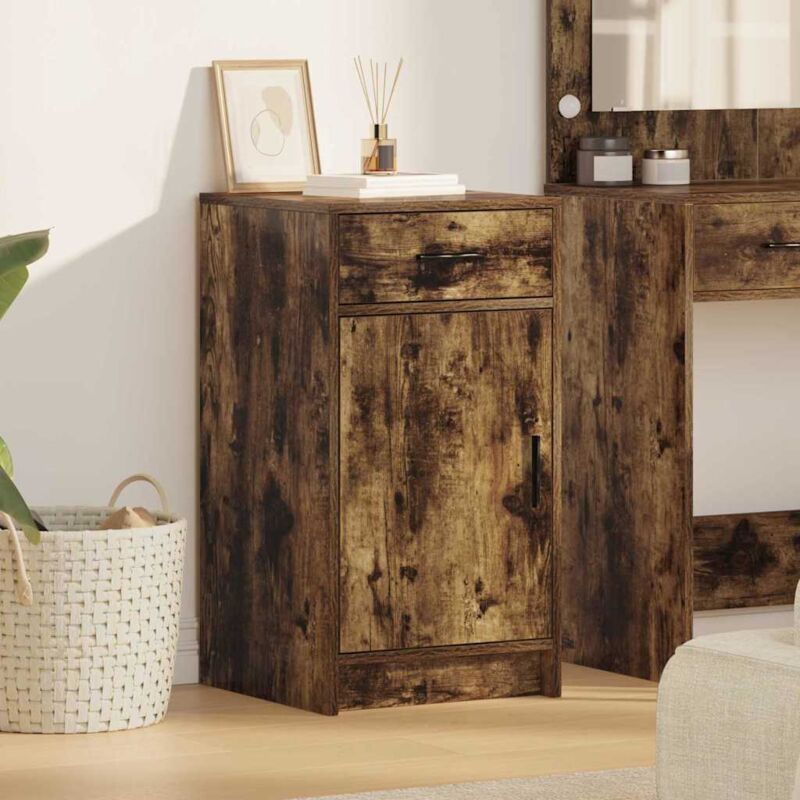 Sideboard Räuchereiche 40 X 40, 5 X 75 Cm Holzwerkstoff Vidaxl