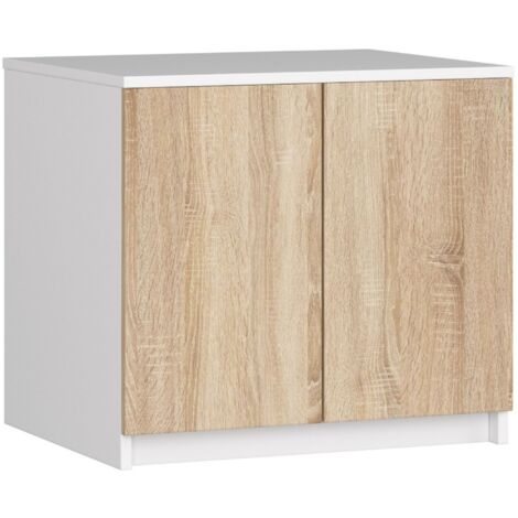 Altillo para armario AKORD S60 Wenge 60 cm 2 puertas frente en color Wenge 2 estantes 60x51x55 cm