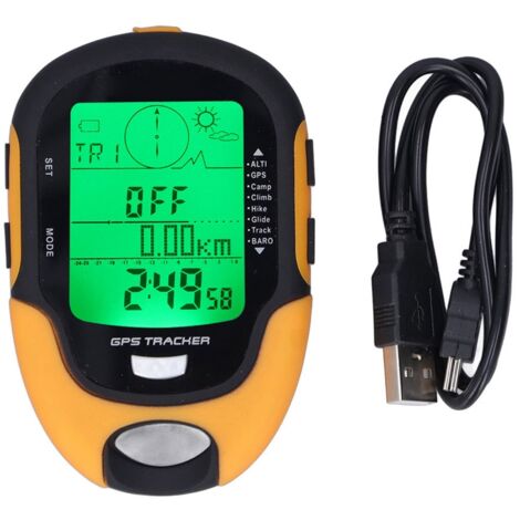 Altimètre Baromètre Thermomètre Électronique Multifonction GPS Étanche avec Boussole Numérique