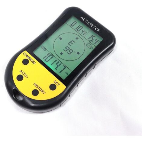 altimtre Lectronique, Thermomtre Thermomtre De Navigation Lectronique Boussole Gps Baromtre De Prvision Mto Avec Rtroclairage Led Compteur Multifo