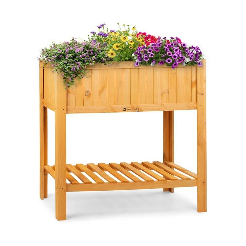 

Altiplano Cubic Maceta elevada 100 x 100 x 50 Madera de pino Fieltro ErgoGrow