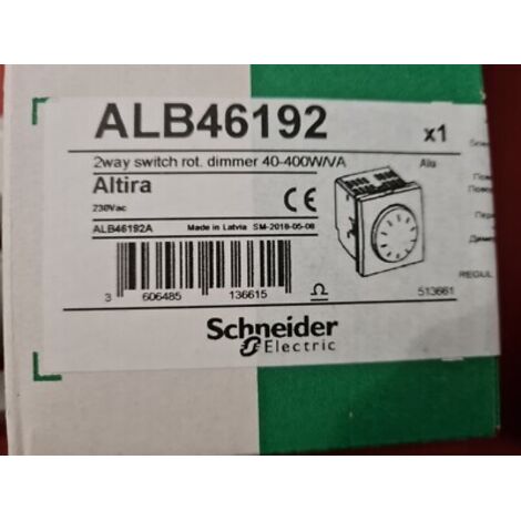 Altira Variateur VA et VIENT 40-400W lampe fluo & led ALU Schneider ALB46192