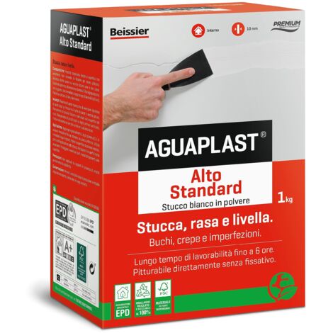 Alto Standard stucco in polvere liscio per interni, pareti, soffitti e cartongesso. Qualità premium, profumato alla lavanda