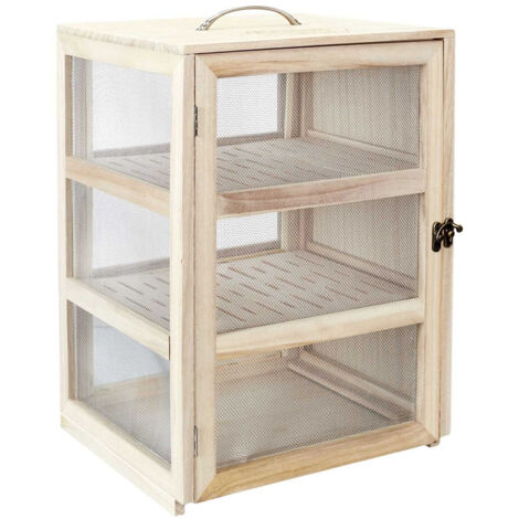 Altobuy – Boîte de stockage en bois Paulownia – Dimensions 28,2 x 24 x H39 cm – 2 plateaux amovibles – Pour fromages et charcuterie