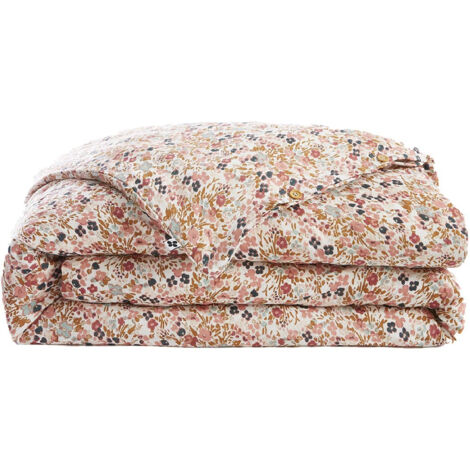 Altobuy – Housse de couette 240x220cm en gaze de coton – Motif liberty – Fabrication 100% coton – Entretien facile à 40°C