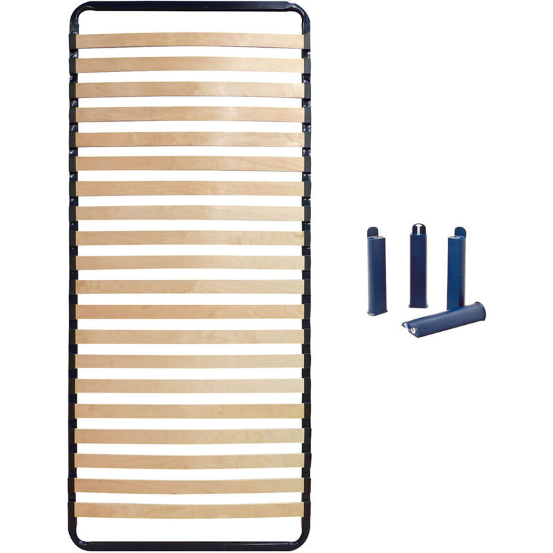 Altobuy - altolattes - Pack Sommier 20 Lattes 90x200cm + Pieds bleus