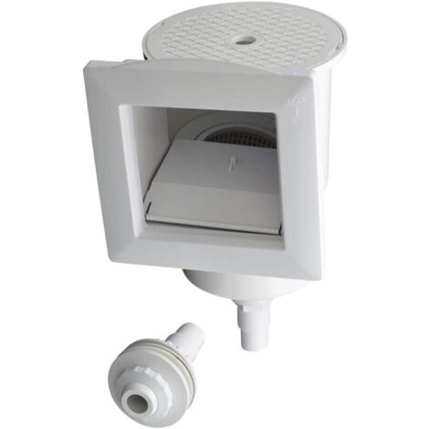 altone Skimmer pour bassin à paroi en acier avec buse d'entrée, crépine d'aspiration et raccord de tuyau