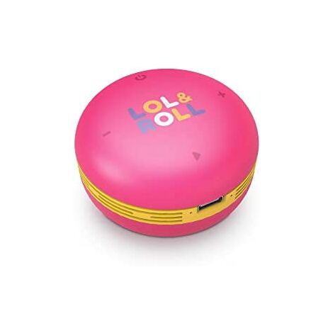 Altoparlante bluetooth per bambini energy sistem lol/roll pop kids pink bt5.0  5w limatacion de volumen