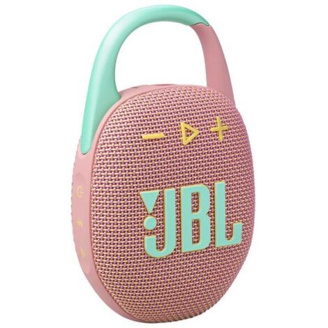 Altoparlante Bluetooth Portatile Senza Fili JBL Clip 5 Rosa, Impermeabile e Leggero