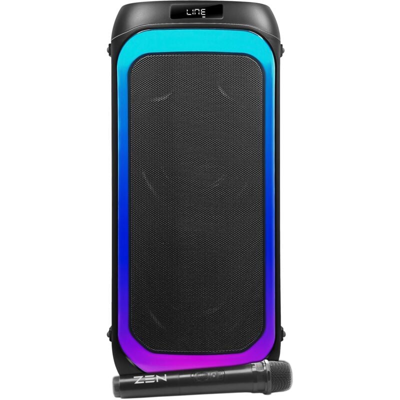 Image of ZEN - Altoparlante Bluetooth portatile Aero Potente de 350W, 10H de batteria, luci led rgb. Grande altoparlante con tws, ingresso Aux, usb, microfono