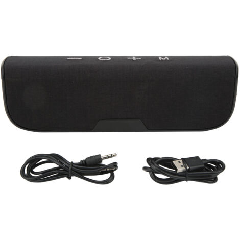 Altoparlante wireless impermeabile IPX5 da 10 W con FM AUX, microfono integrato e batteria da 3000 mAh, ideale per il campeggio e la casa (nero e grigio).