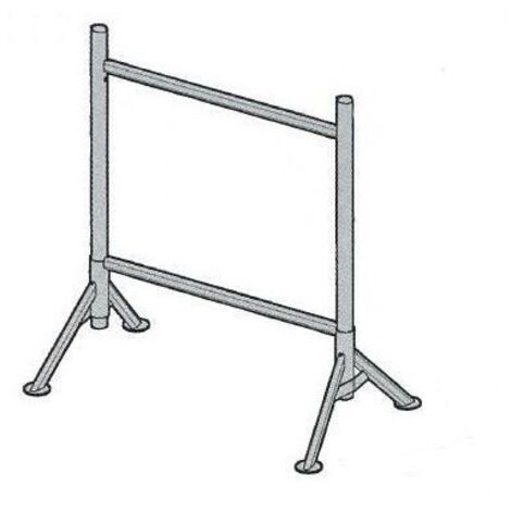 Altrad – Base tréteau pieds fixes 1,19m en acier galvanisé – Charge maximale 14kg – Pour échafaudage de maçon – J00111