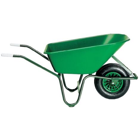 Altrad – Brouette de jardin 100L – Polypropylène creux léger – Cadre renforcé pour durabilité – Roues 400x100mm pour terrains accidentés