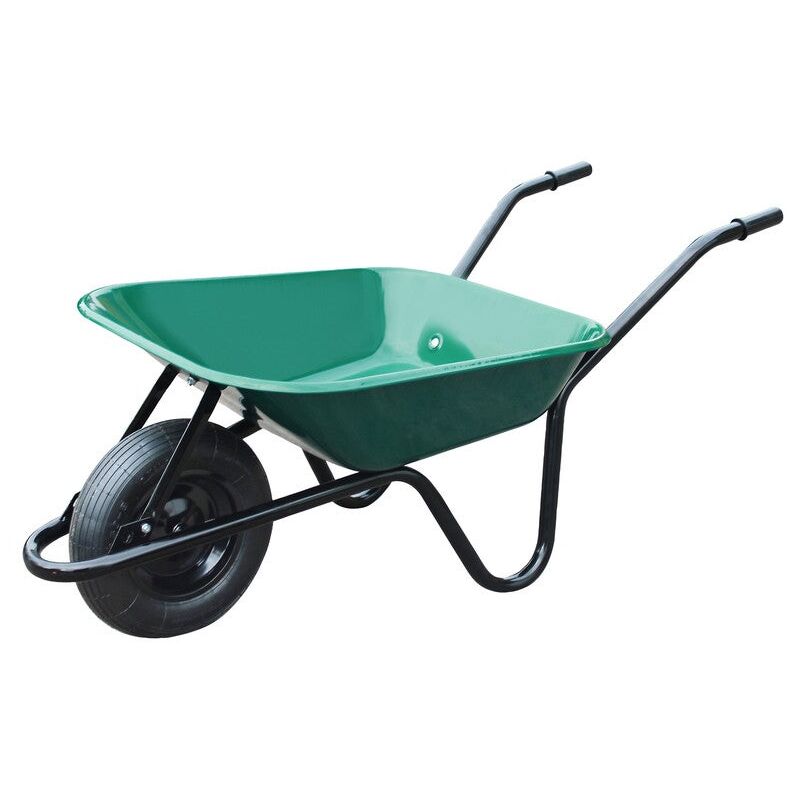 Brouette roue gonflée en acier A4140GF3801 100 l vert - Altrad