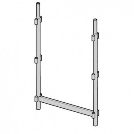 Altrad – Cadre de départ échafaudage façadier 1,18m – Acier galvanisé – Norme NF – Compatible AERIS 45 – Largeur 0,75m
