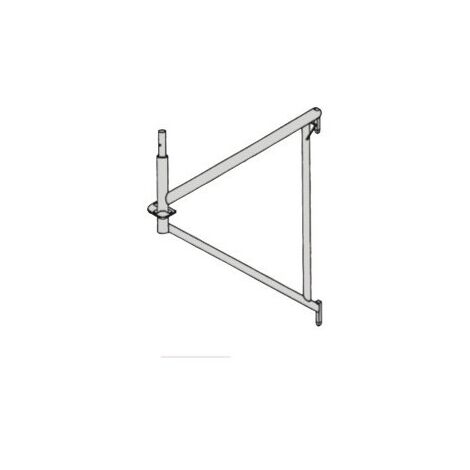Altrad – Console de déport 0,65m en acier galvanisé – Compatible échafaudages Multivit – Fixation sécurisée pour chantiers en hauteur - N1769