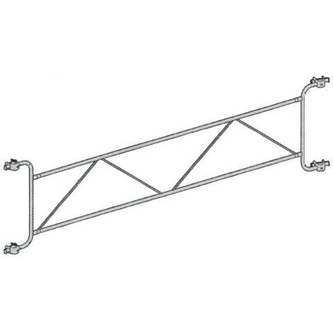 Altrad – Garde-corps fixe en acier galvanisé 3m – Protection chantier maçonnerie – Compatible échafaudages VITO 49 – J00072