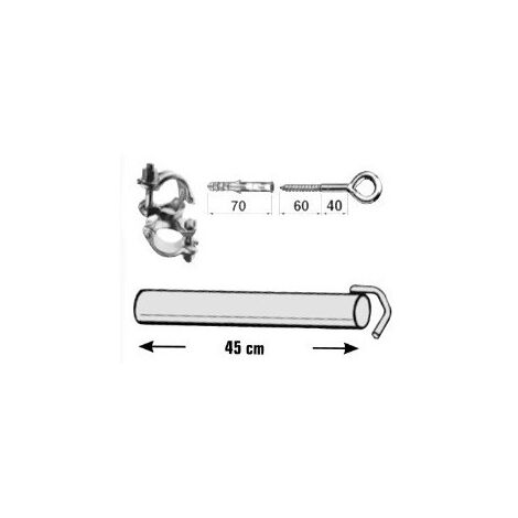ALTRAD - LOT de 5 amarrages 0m45 - Echafaudage ALTRAD - AMARRAGE EN FACADE - Réf: LOT004B