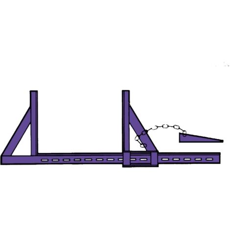 Altrad – Serre-coffrage KCC80 – Ouverture 800 mm – Longueur 1200 mm – Acier peint époxy – Verrouillage par clavette pivotante