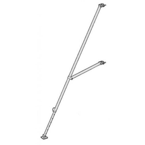 Altrad – Stabilisateur universel galvanisé pour échafaudage – Hauteur réglable 2,20m à 3,30m – Base ajustable 1,40m à 2,00m – Acier galvanisé