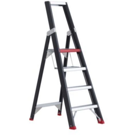 Altrex 191504 Taurus Einseitig begehbar - Aluminium Stufenstehleiter (mit Pulverbeschichtung)