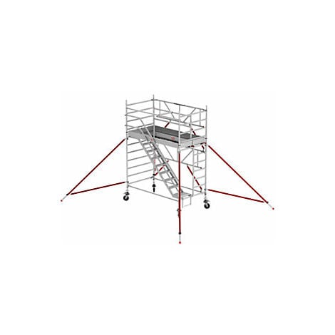 TRABATTELLO ALLUMINIO STEP UP MERIT H360 - 155x100xH360 CM