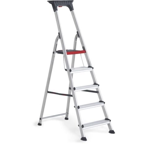 Altrex Double Decker escalera de aluminio plegable 5 peldaños DD5 Altura de trabajo 3.05m5 peldaños DD5 Altura de trabajo 3.05m EN131