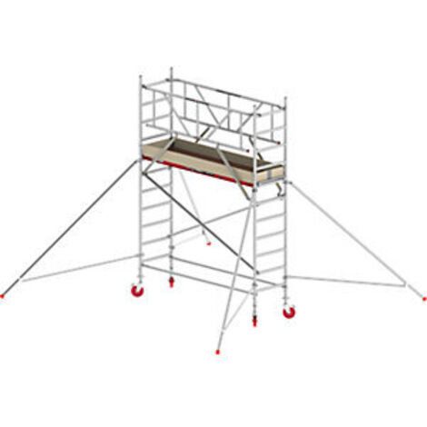 Altrex Fahrgerüst RS Tower 41 Alu mit Holz-Plattform 4,20m AH breit 0,75x1,85m