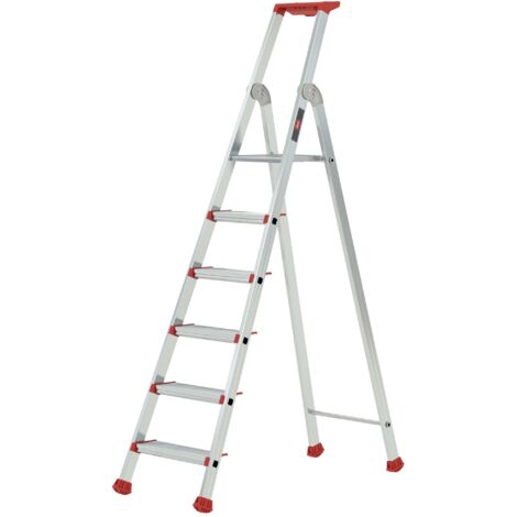 Altrex Nimba Stufenstehleiter einseitig begehbar 6 Stufen