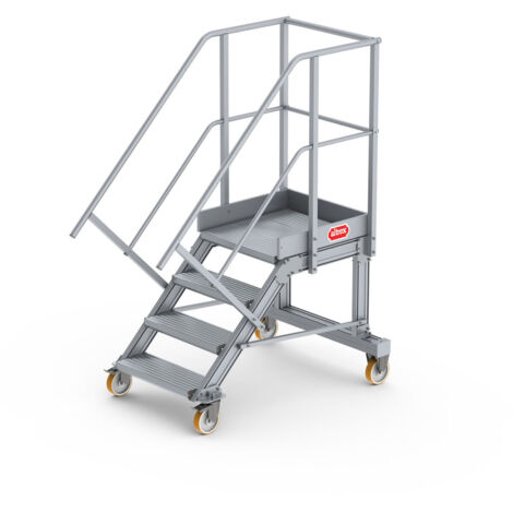 Altrex Podesttreppe fahrbar 45° 4 Stufen