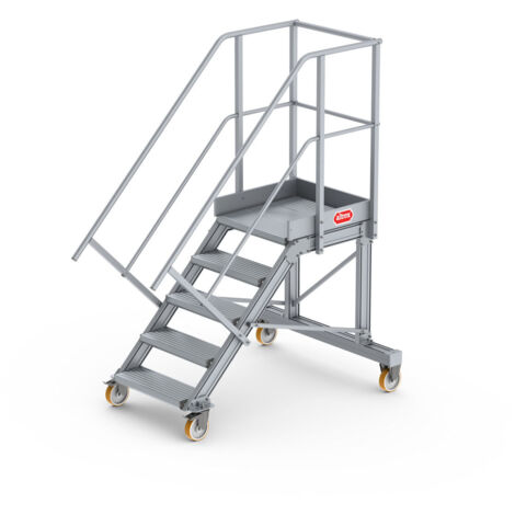 Altrex Podesttreppe fahrbar 45° 5 Stufen
