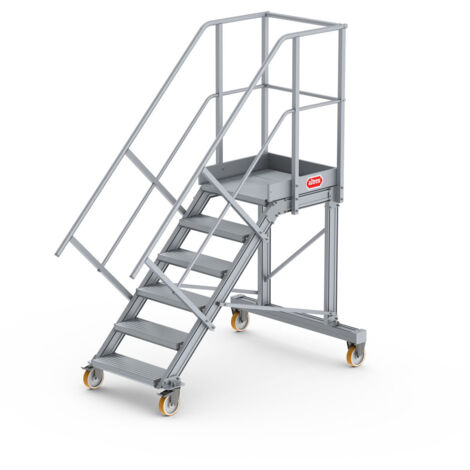 Altrex Podesttreppe fahrbar 45° 6 Stufen