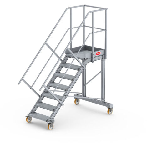 Altrex Podesttreppe fahrbar 45° 7 Stufen