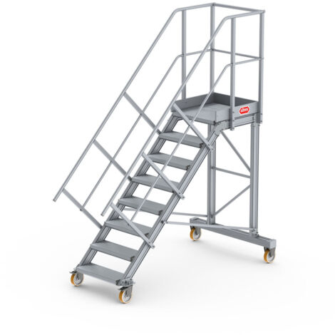 Altrex Podesttreppe fahrbar 45° 8 Stufen