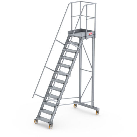 Altrex Podesttreppe fahrbar 60° 12 Stufen