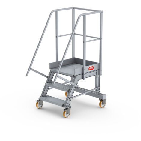 Altrex Podesttreppe fahrbar 60° 3 Stufen